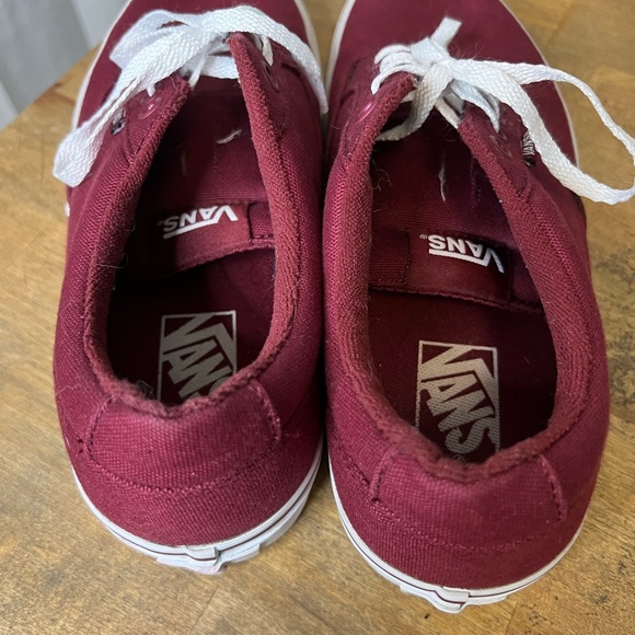 Vans Burgundy Canvas Men 7.5 Women 9 - Picture 6 of 6